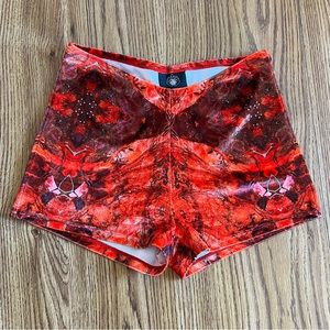 Liberated Heart Inferno Velvet Shorts Size Medium (Discontinued)